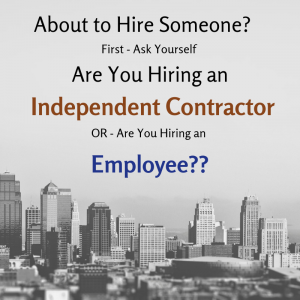 Independent Contractor or Employee?